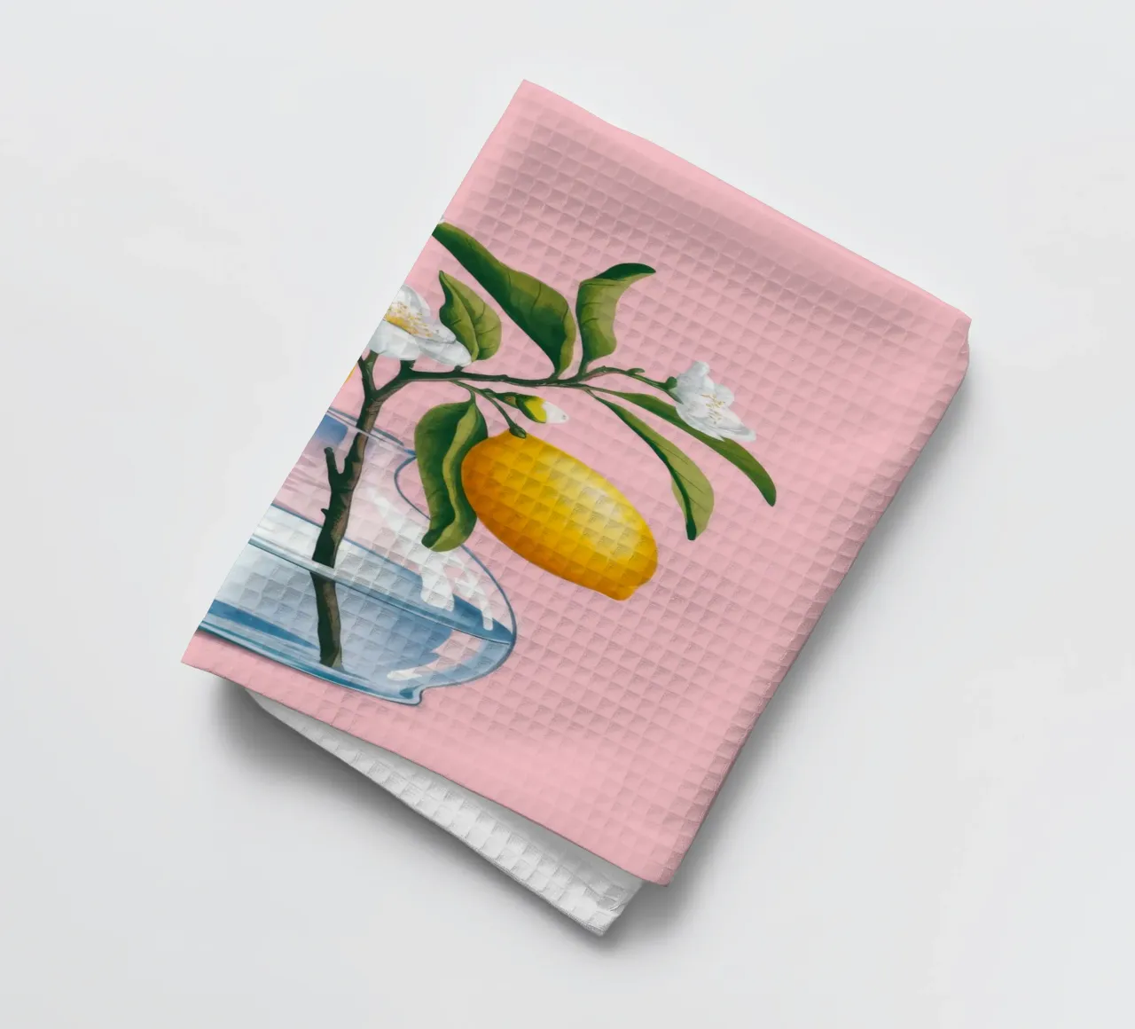 Lemon Branch Vase torchon de Demar Galleria