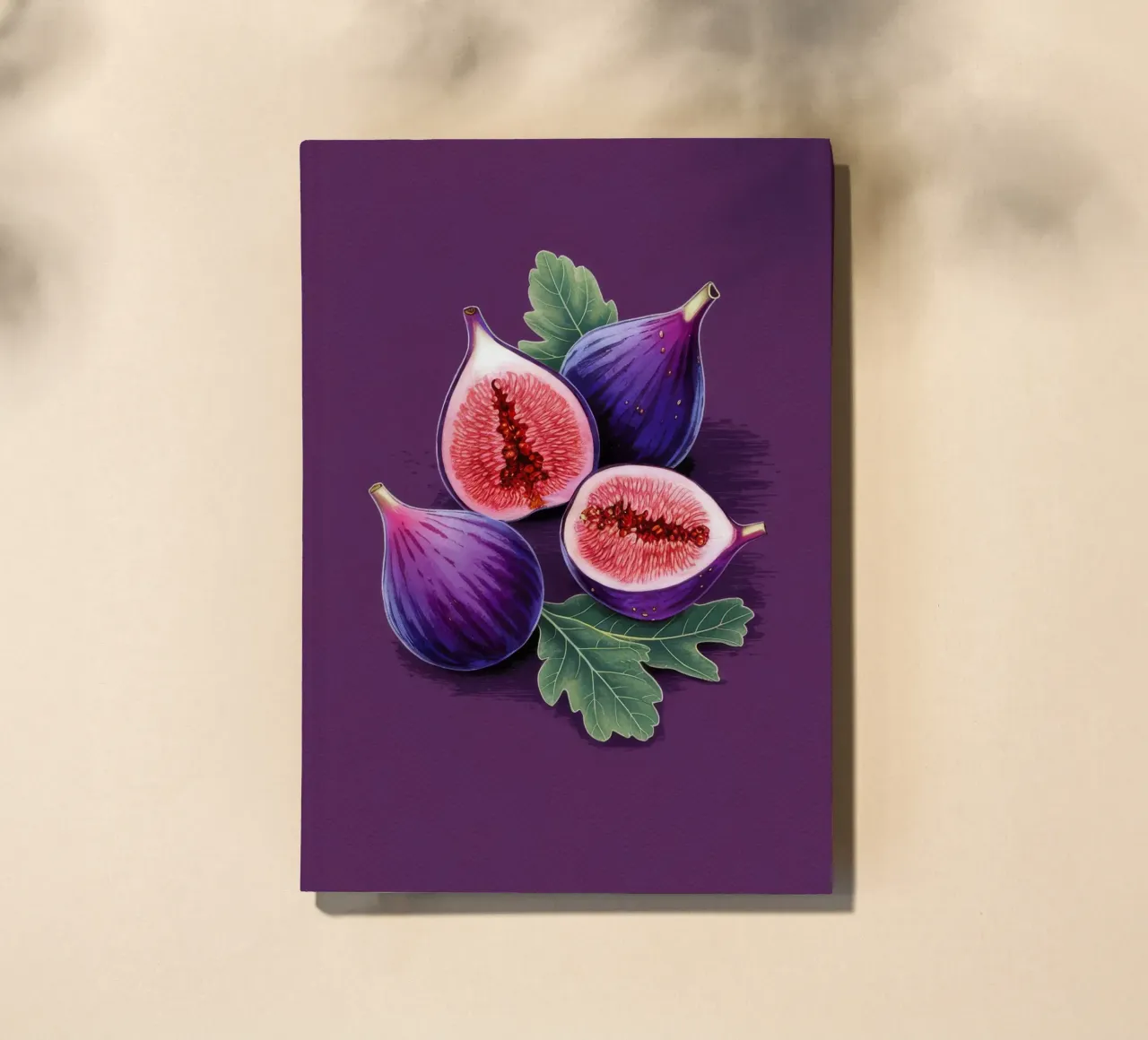 Fig Cluster Leaves notebook by Demar Galleria