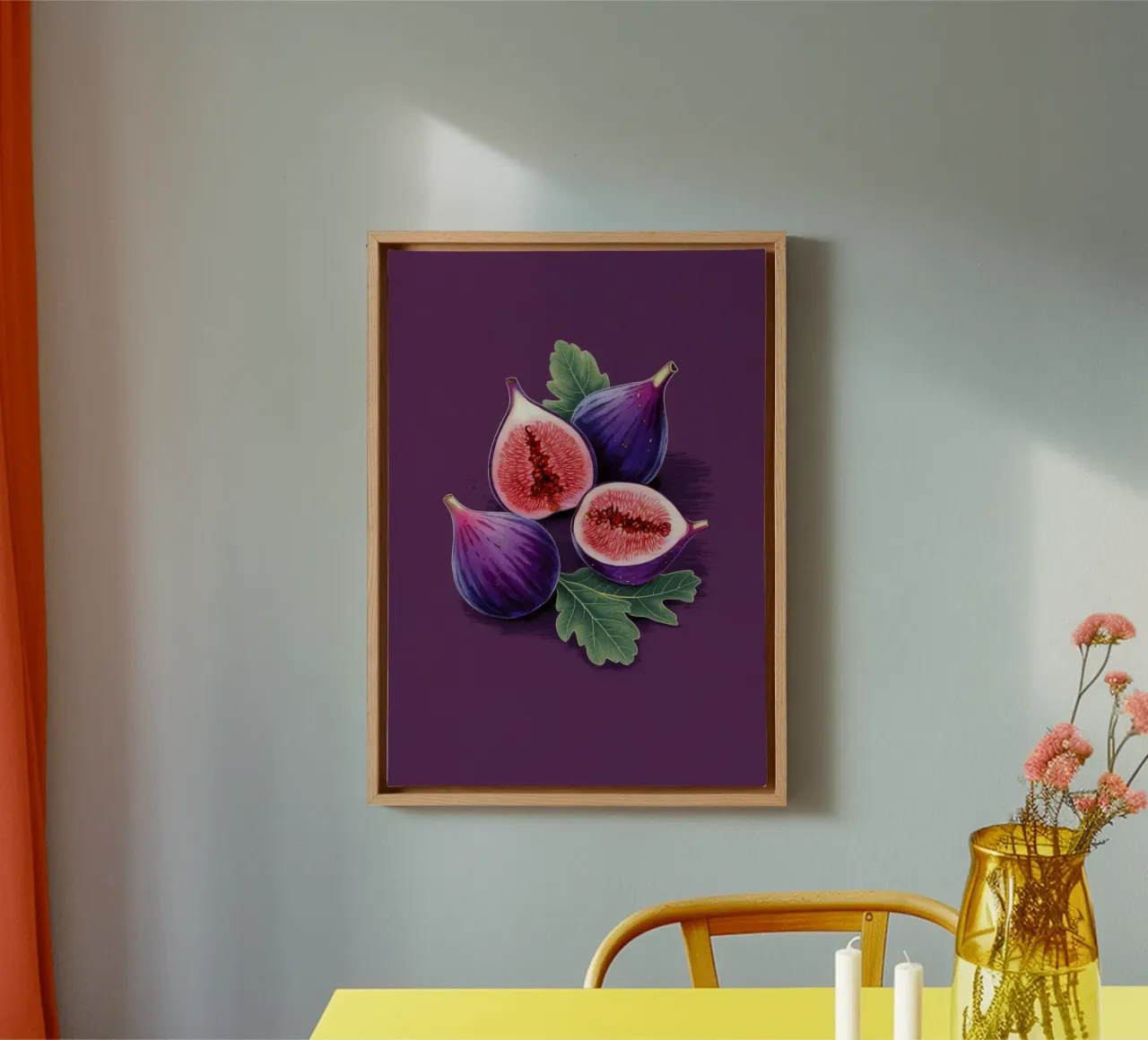 Fig Cluster Leaves canvas by Demar Galleria