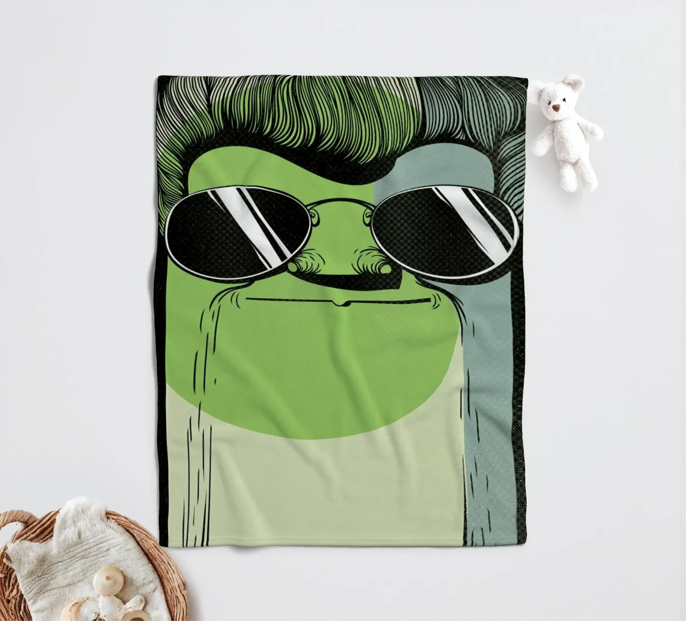 THE GUY fleece blanket by Caio Beltrão