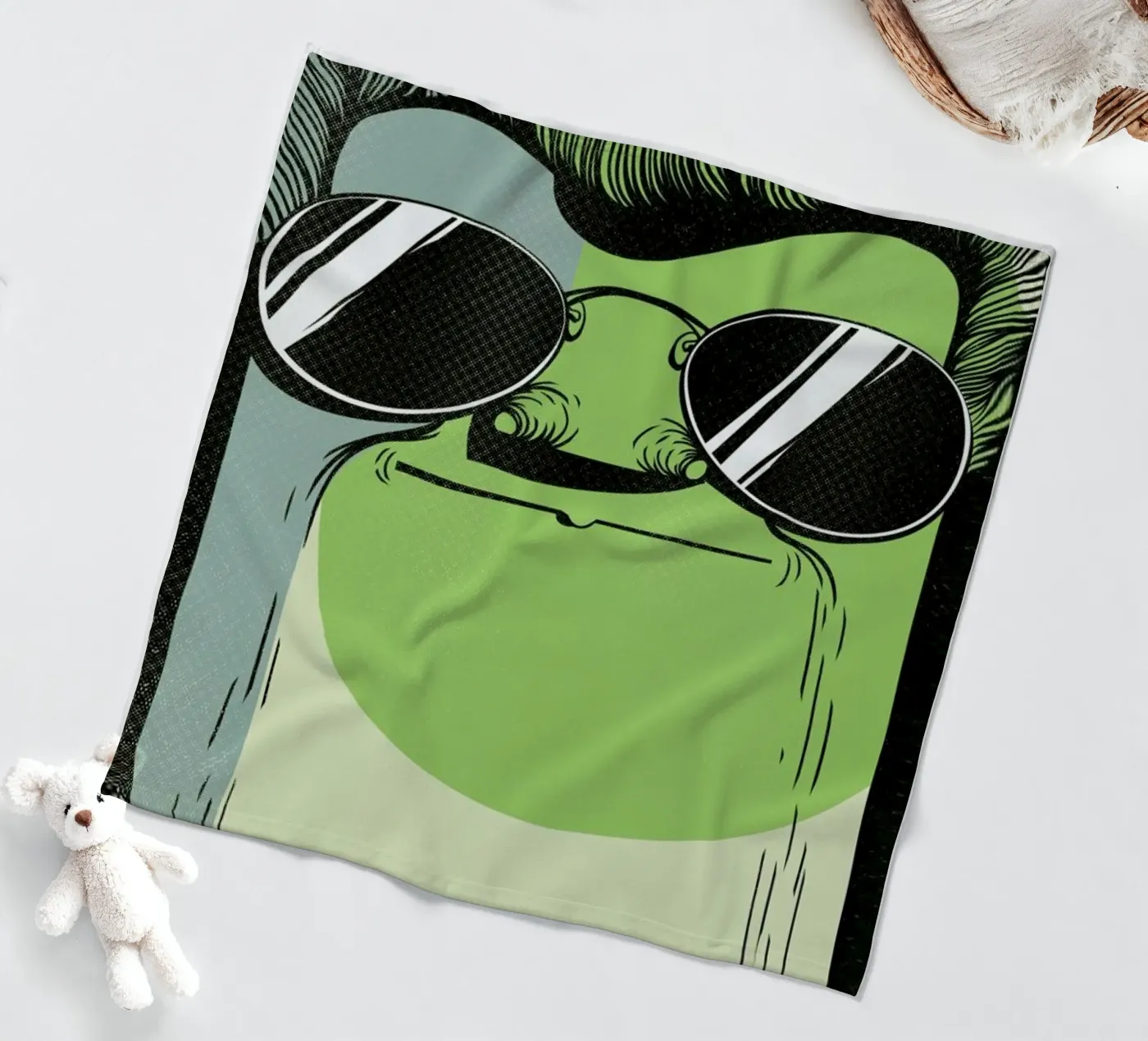 THE GUY fleece blanket by Caio Beltrão