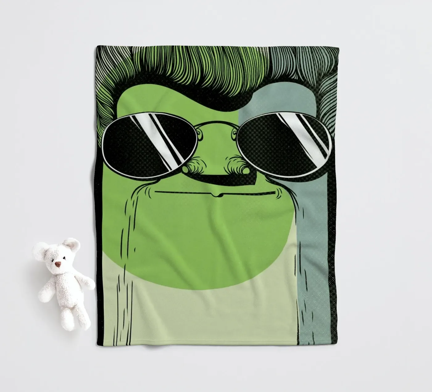 THE GUY fleece blanket by Caio Beltrão