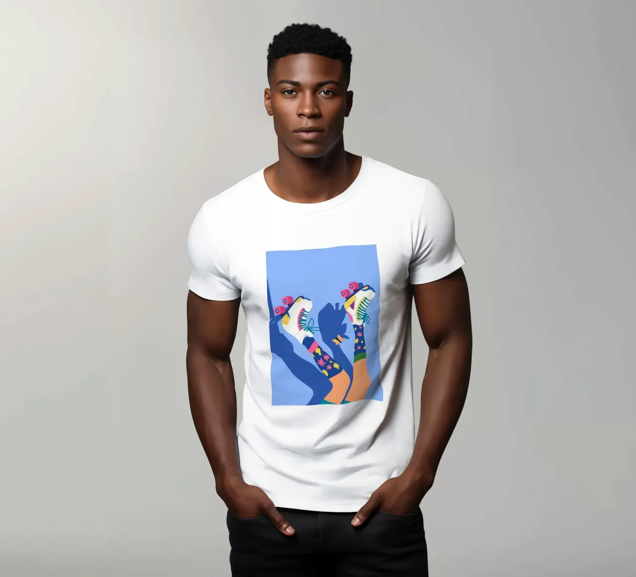 Calzini per pattini a rotelle t-shirt da Demar Galleria