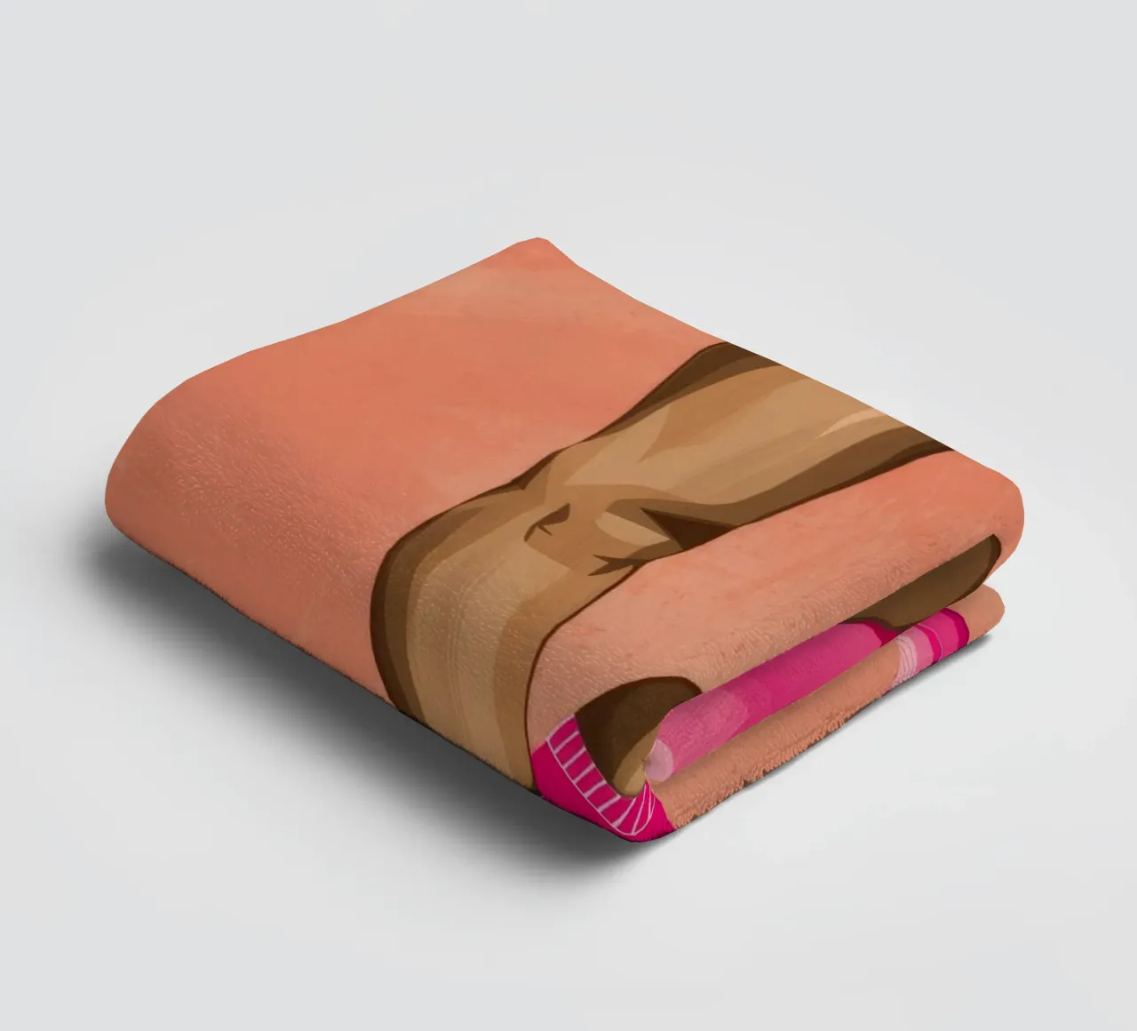 Pantaloncini rosa da bere asciugamano da bagno da Demar Galleria