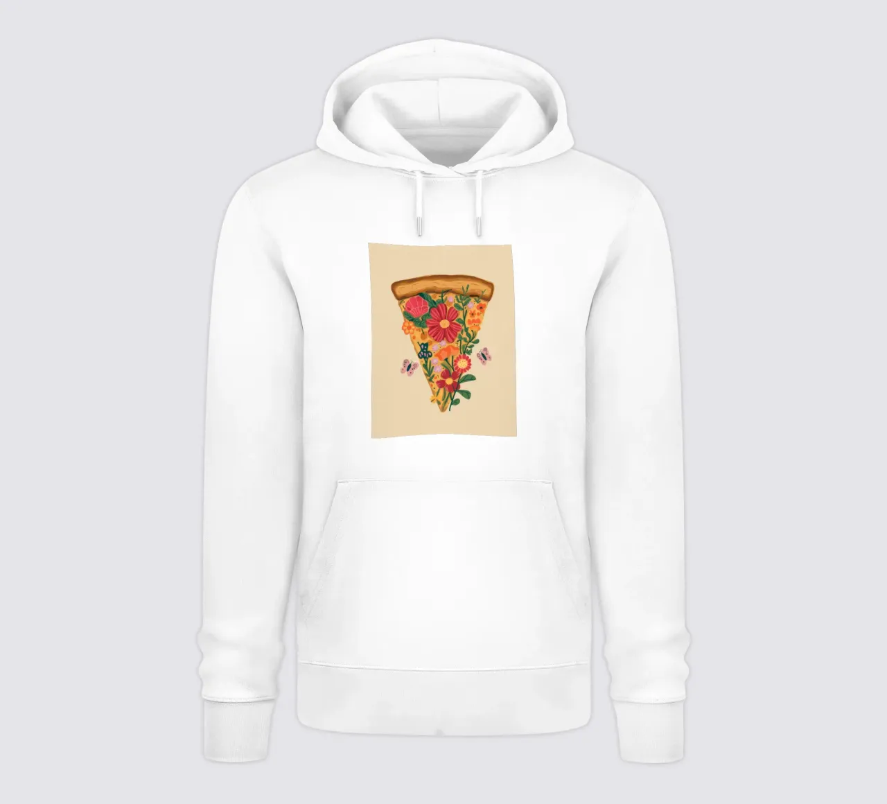 Floral Pizza Slice felpa con cappuccio da Demar Galleria