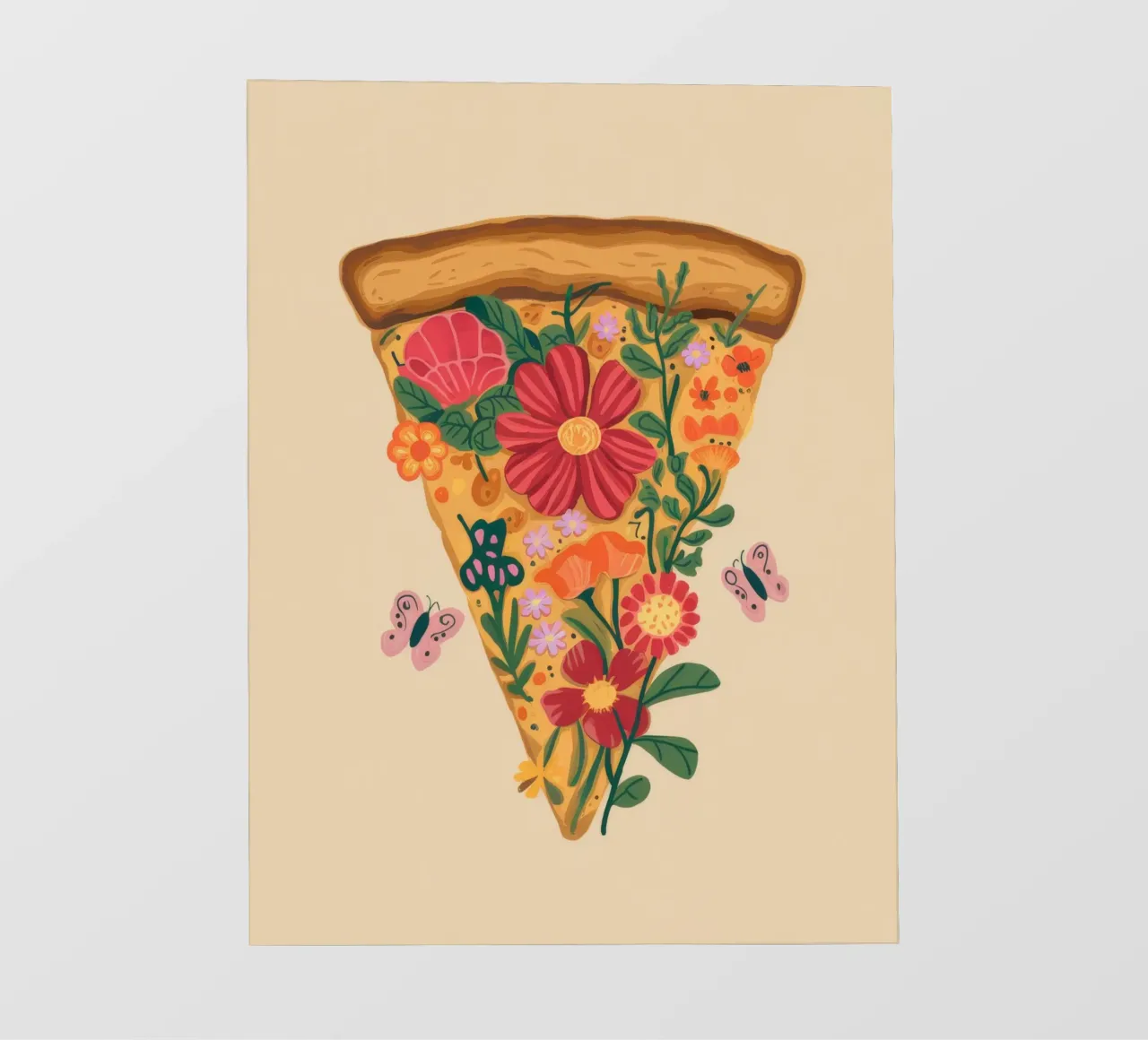 Floral Pizza Slice telo in pvc da Demar Galleria
