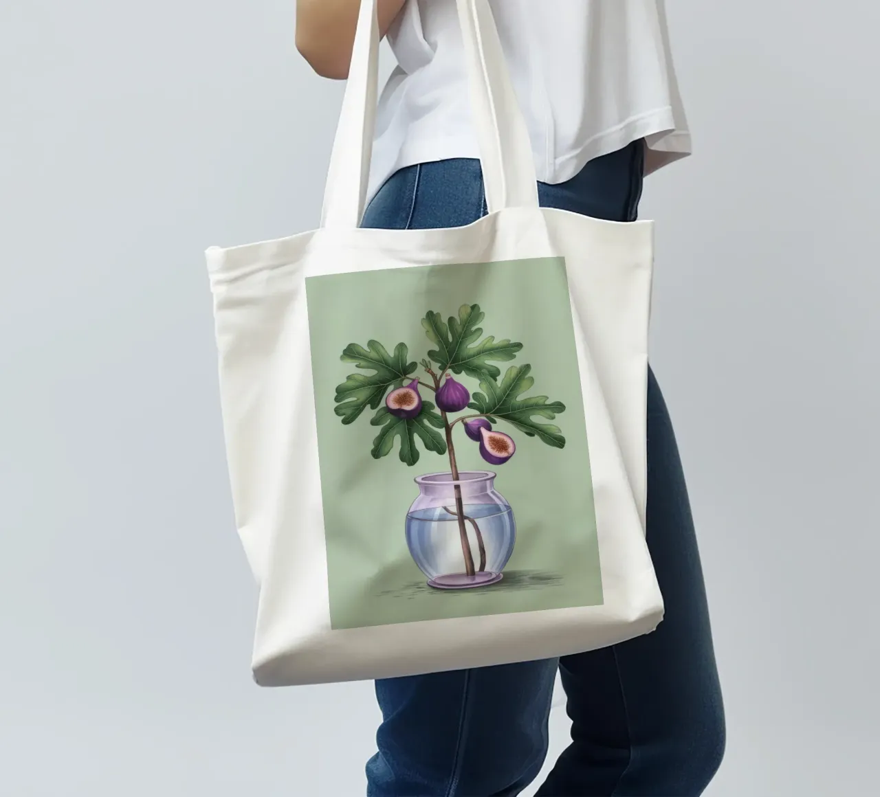 Pianta di fico in vaso borsa in juta da Demar Galleria