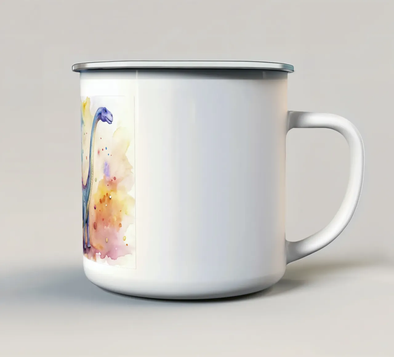 Dinosauro Diplodocus tazza in smalto da ARTVI-SHOP