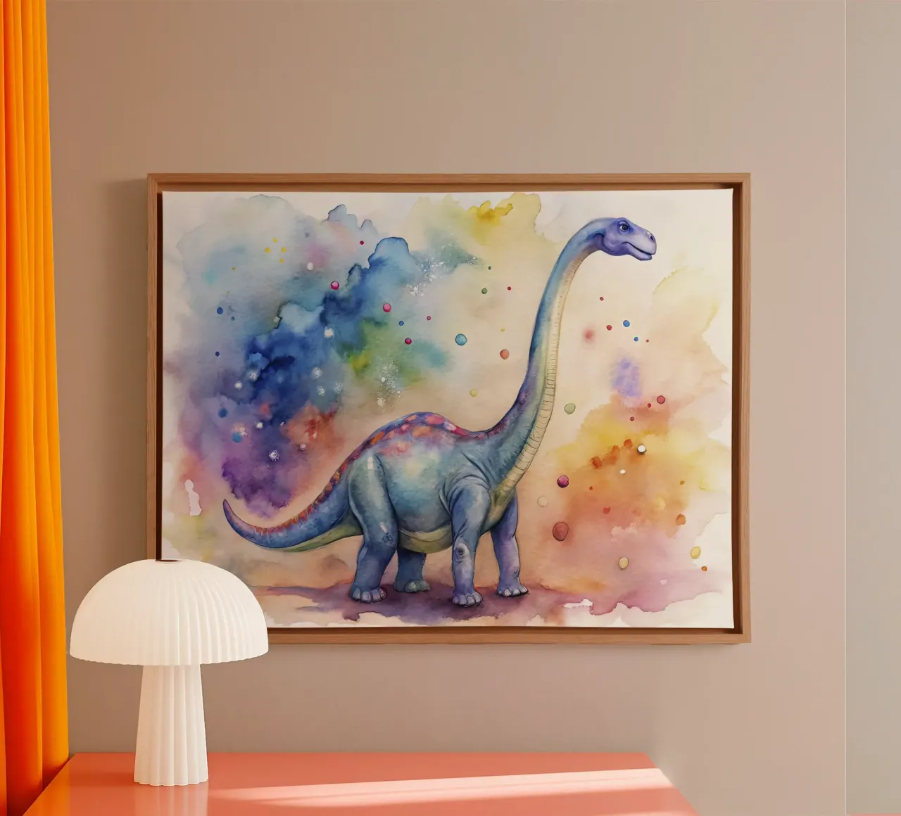Diplodocus dinosaur canvas van 🎁 ARTVI-SHOP