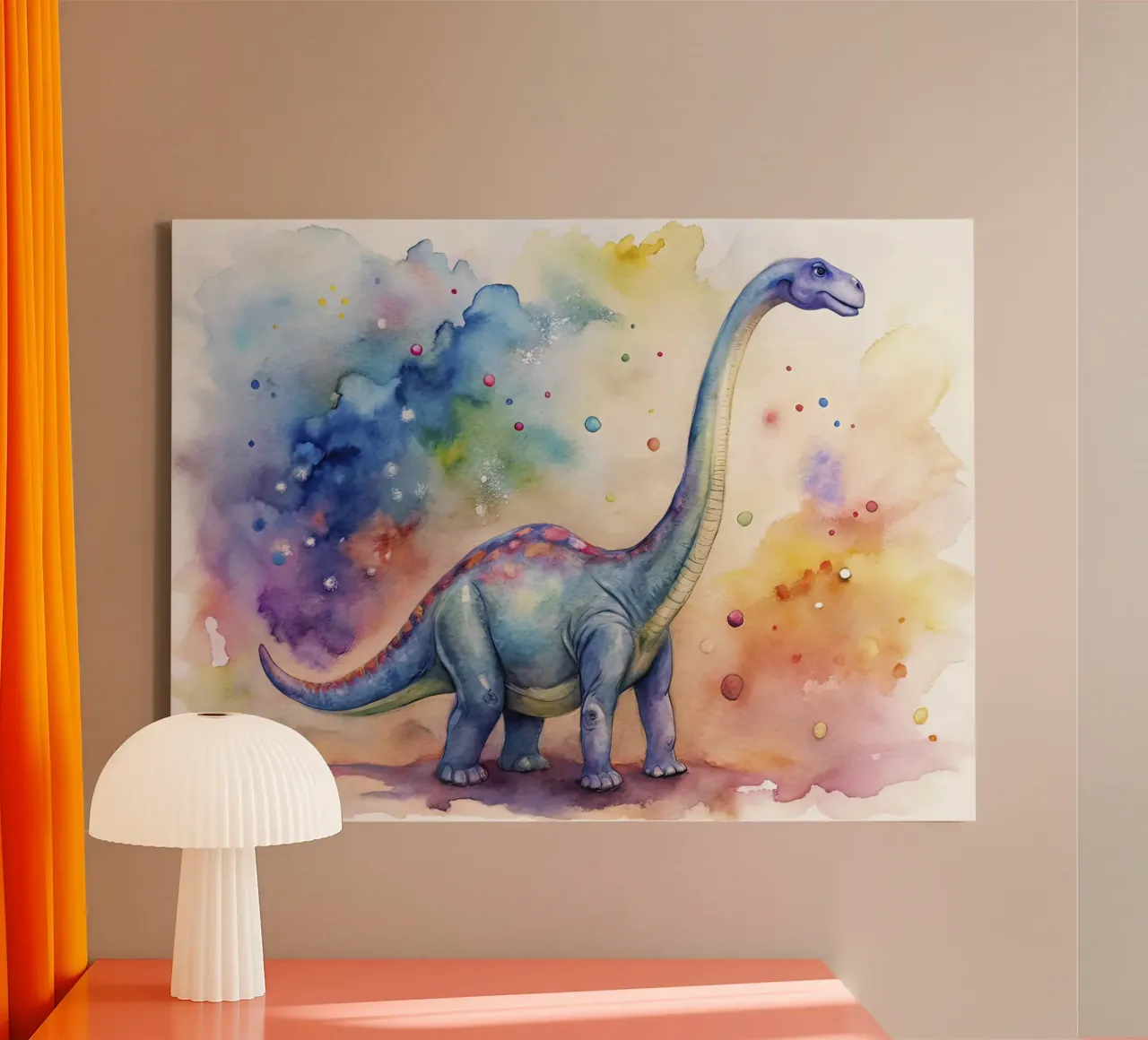 Diplodocus dinosaur canvas van 🎁 ARTVI-SHOP