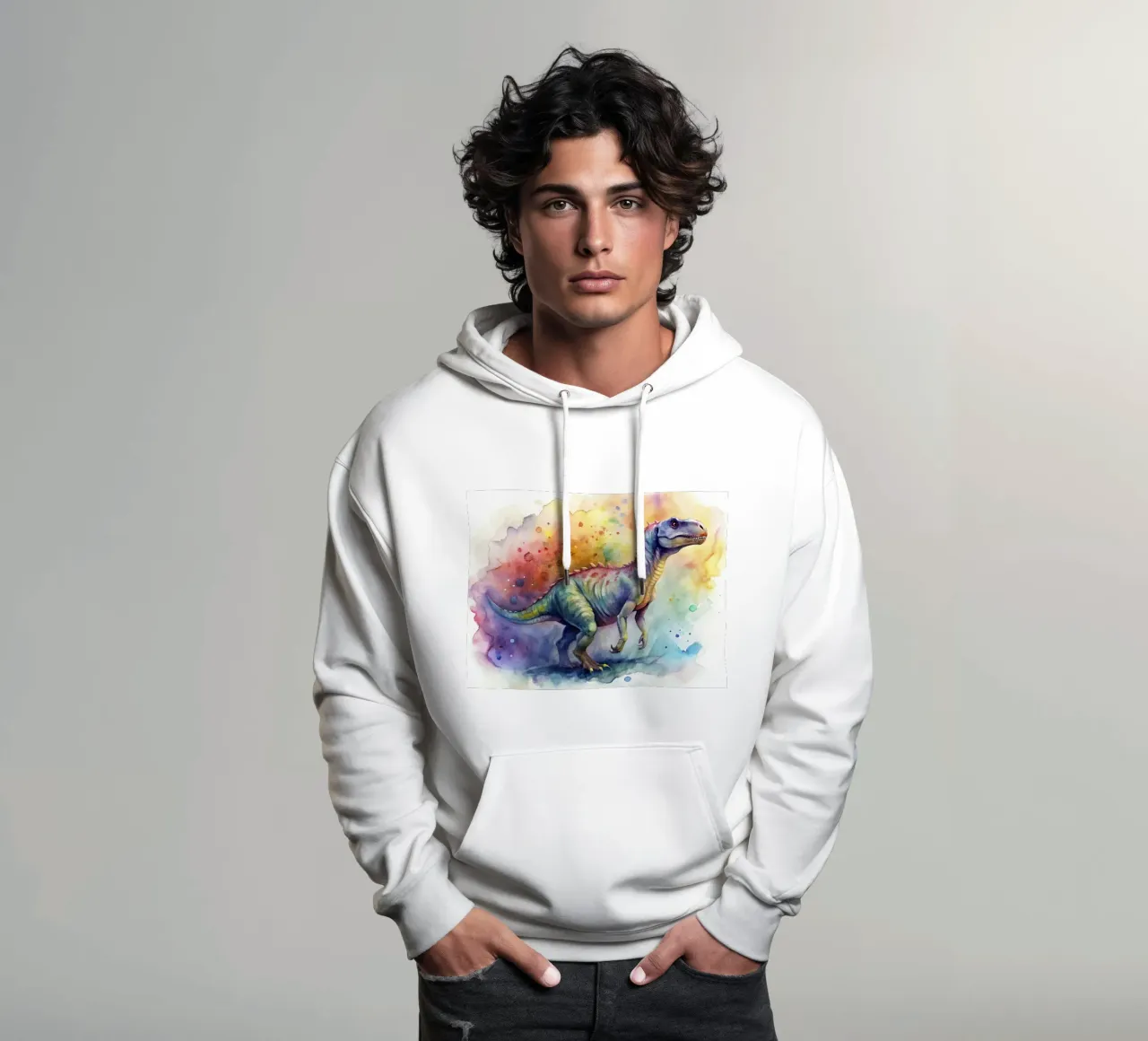 dinosauro iguanodonte felpa con cappuccio da ARTVI-SHOP