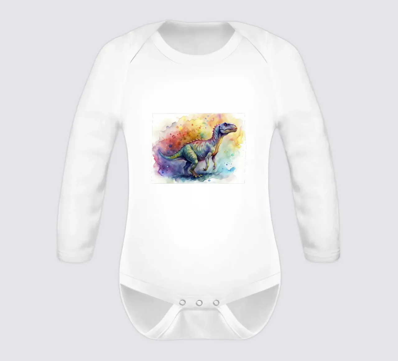 iguanodon dinosaur long-sleeve baby romper by 🎁 ARTVI-SHOP