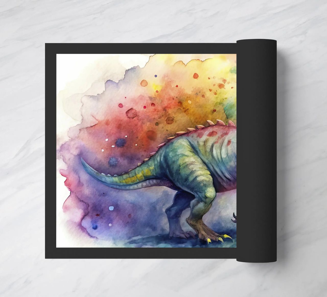 iguanodon dinosaur felpudo de ARTVI-SHOP