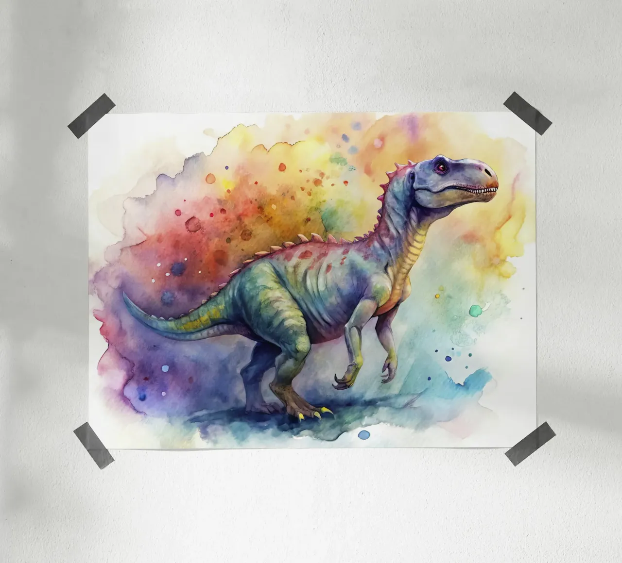 dinosauro iguanodonte carta hahnemühle da ARTVI-SHOP