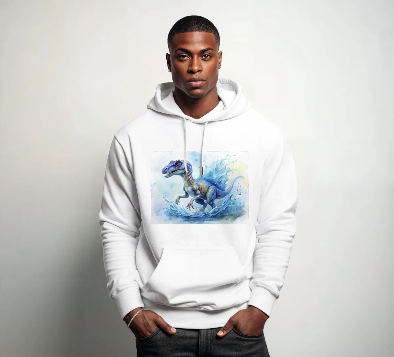 velociraptor dinosaur sudadera con capucha de ARTVI-SHOP