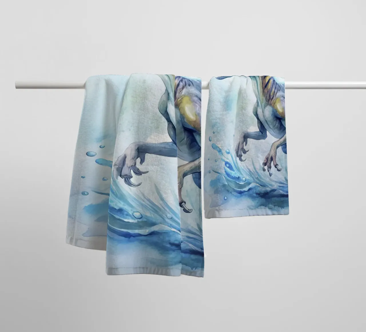 dinosauro velociraptor asciugamano da bagno da ARTVI-SHOP