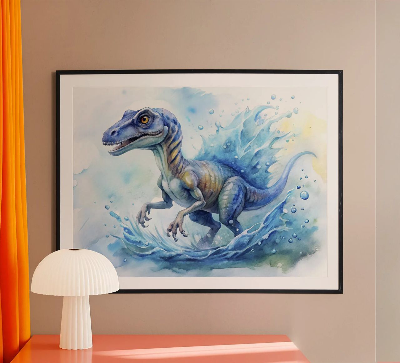 velociraptor dinosaur poster de ARTVI-SHOP