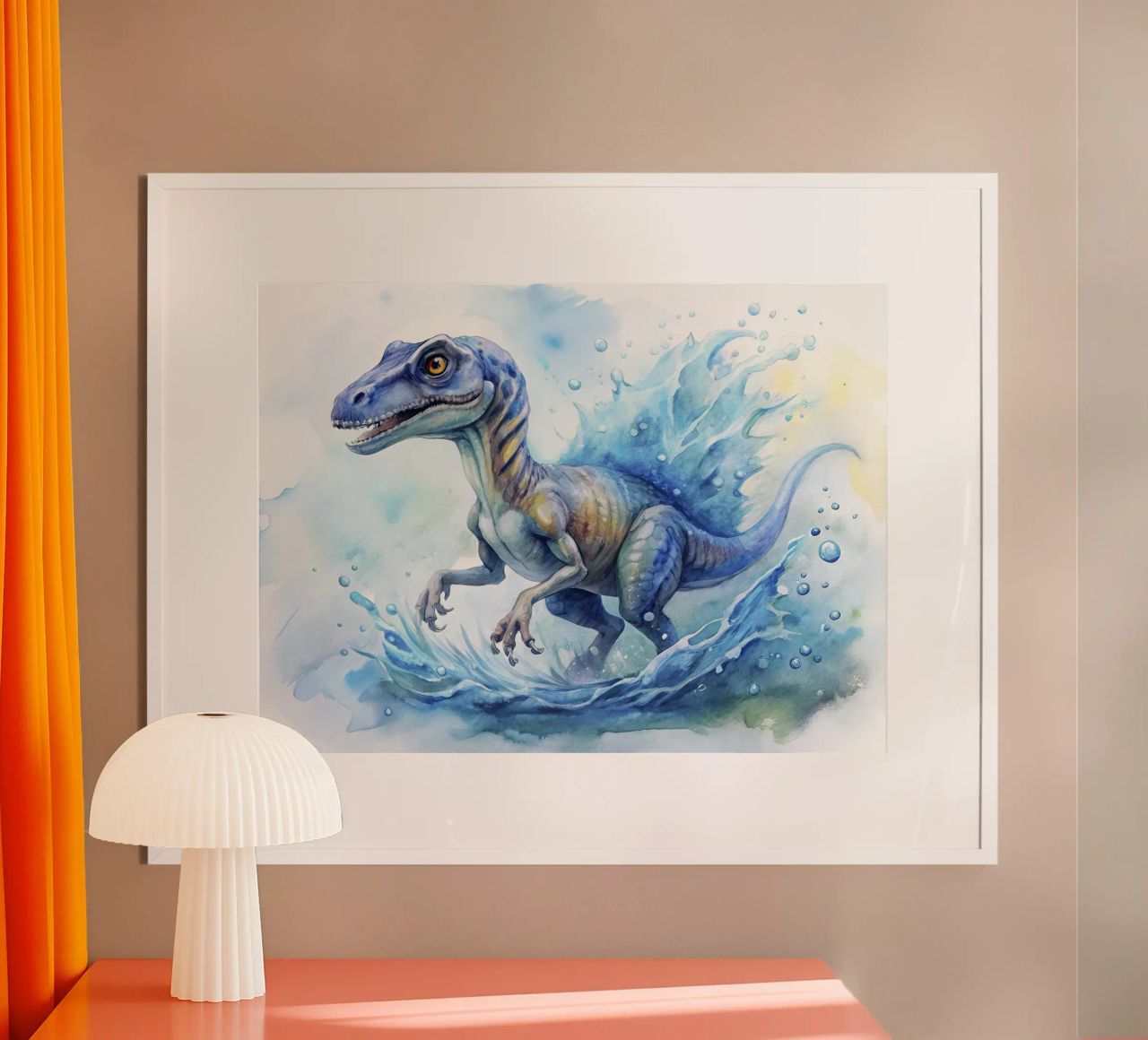 velociraptor dinosaur poster de ARTVI-SHOP