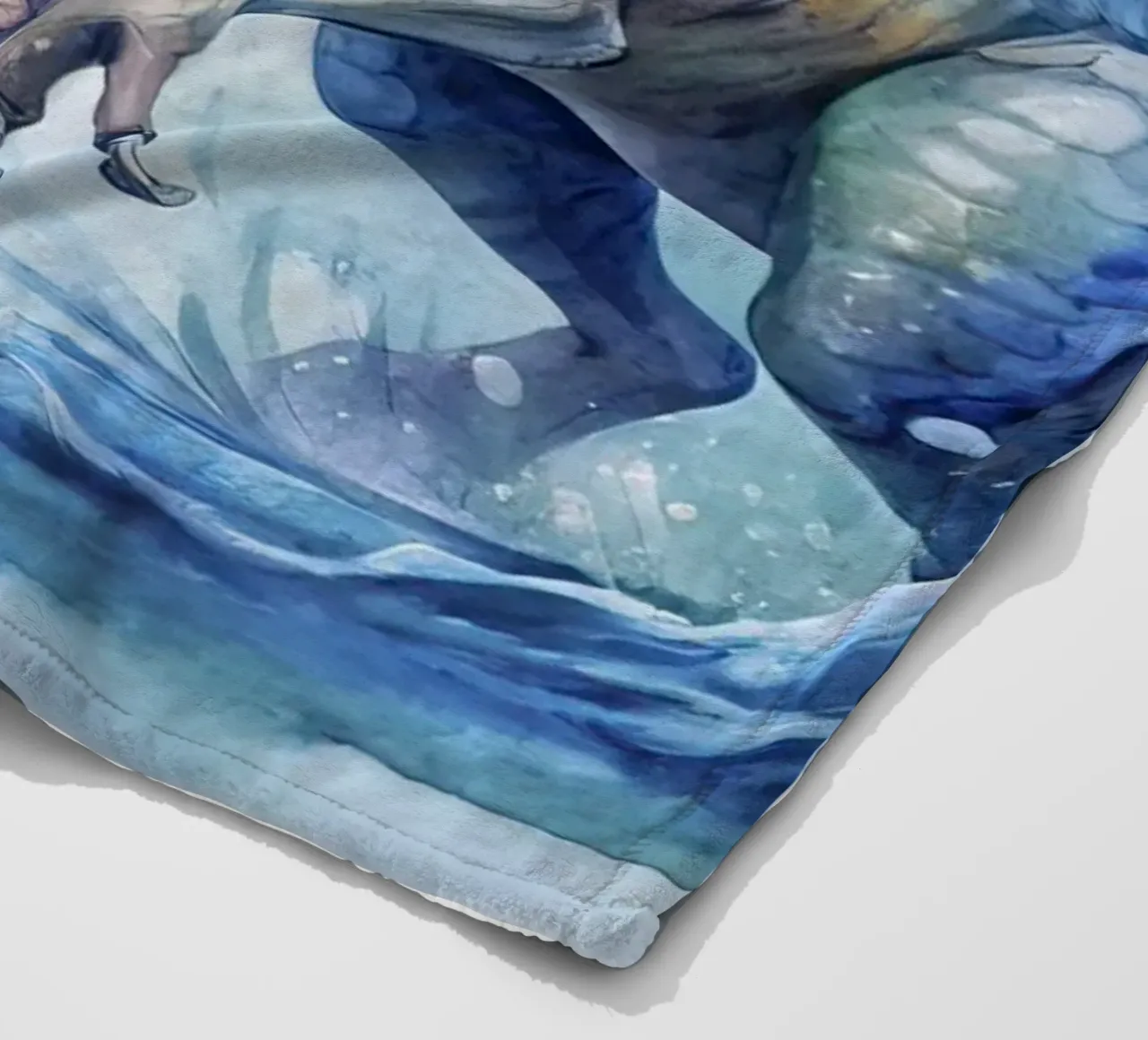 velociraptor dinosaur fleece blanket by 🎁 ARTVI-SHOP