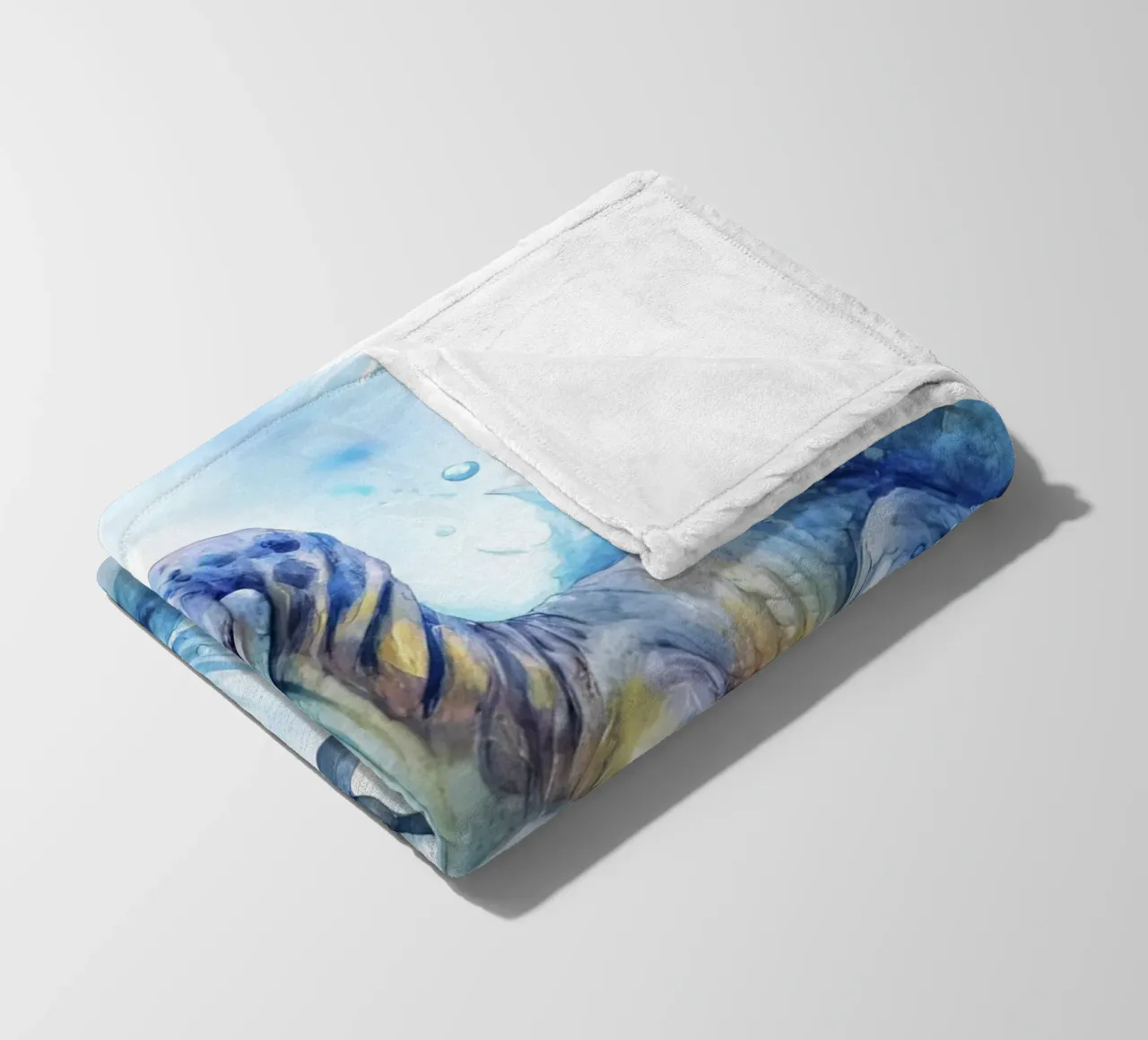 velociraptor dinosaur fleece blanket by 🎁 ARTVI-SHOP