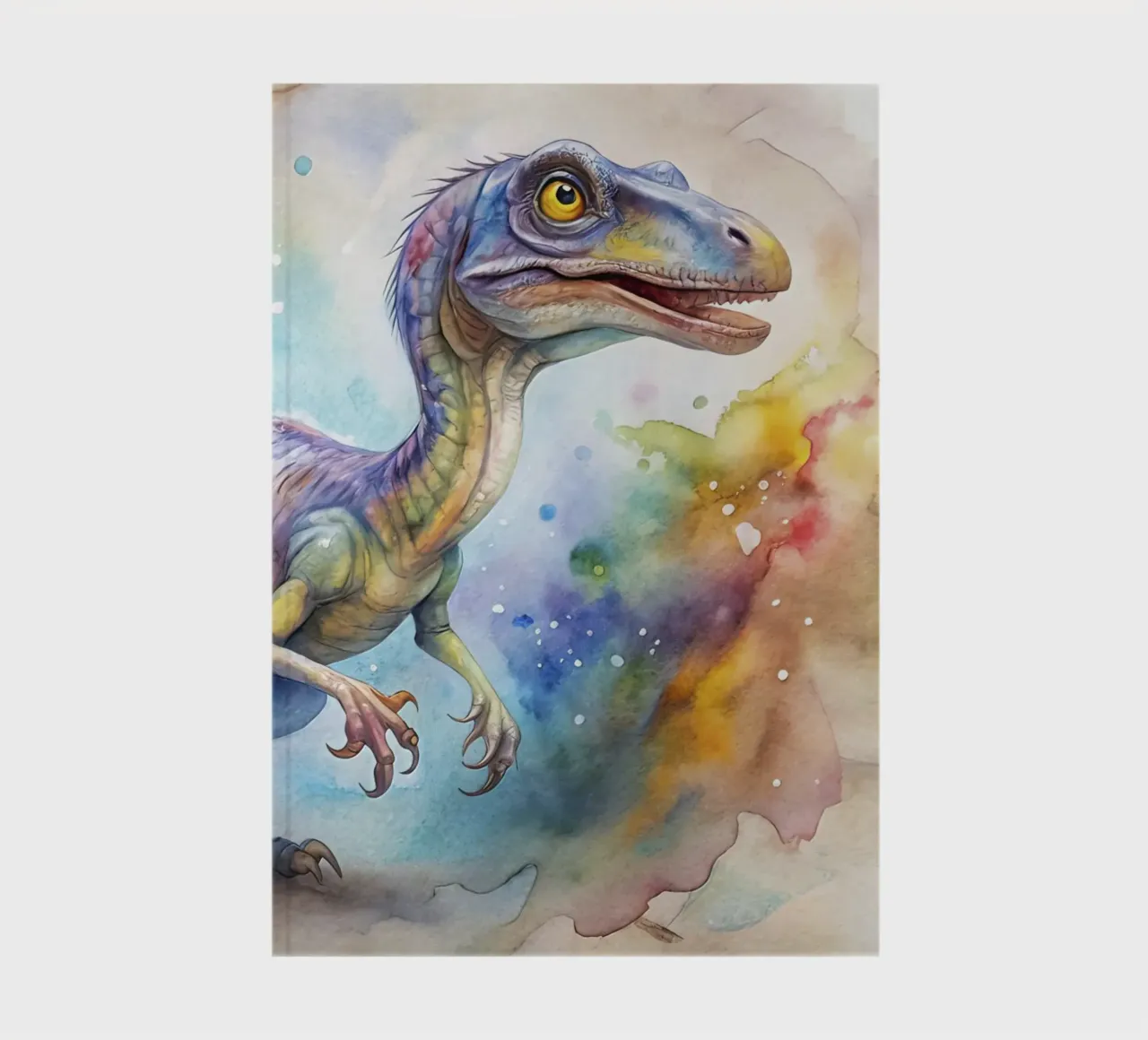 velociraptor dinosaur notebook by 🎁 ARTVI-SHOP