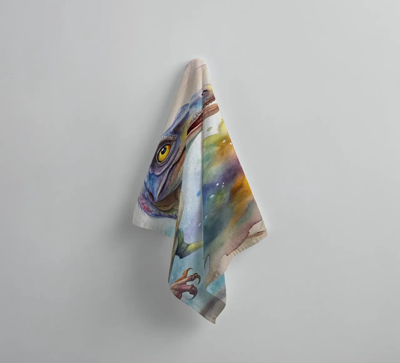 velociraptor dinosaur towel by 🎁 ARTVI-SHOP