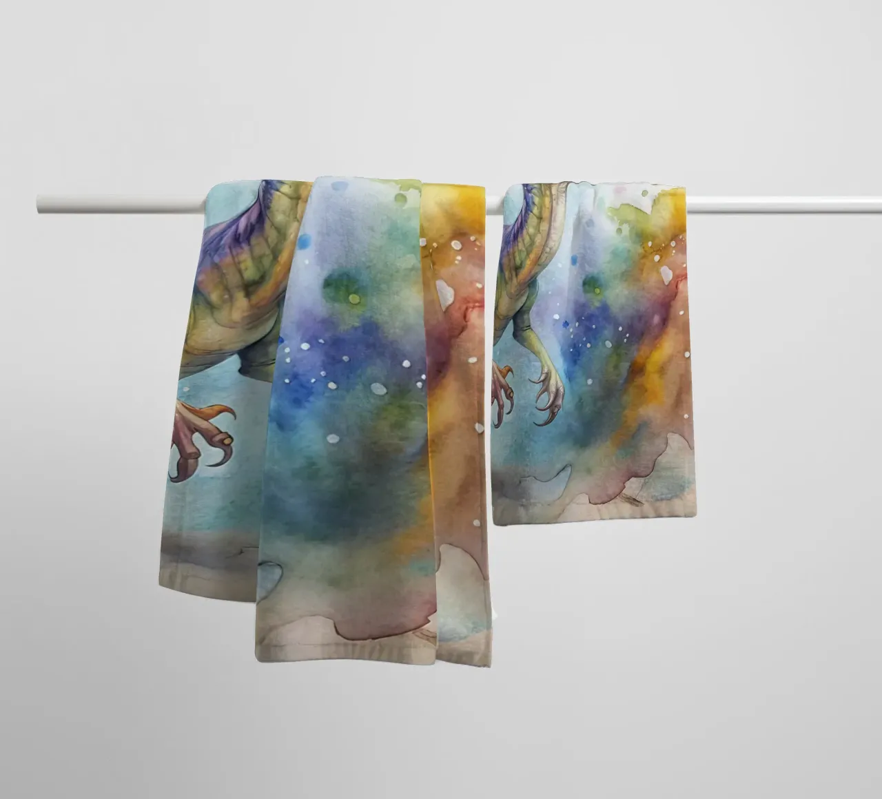 velociraptor dinosaur towel by 🎁 ARTVI-SHOP
