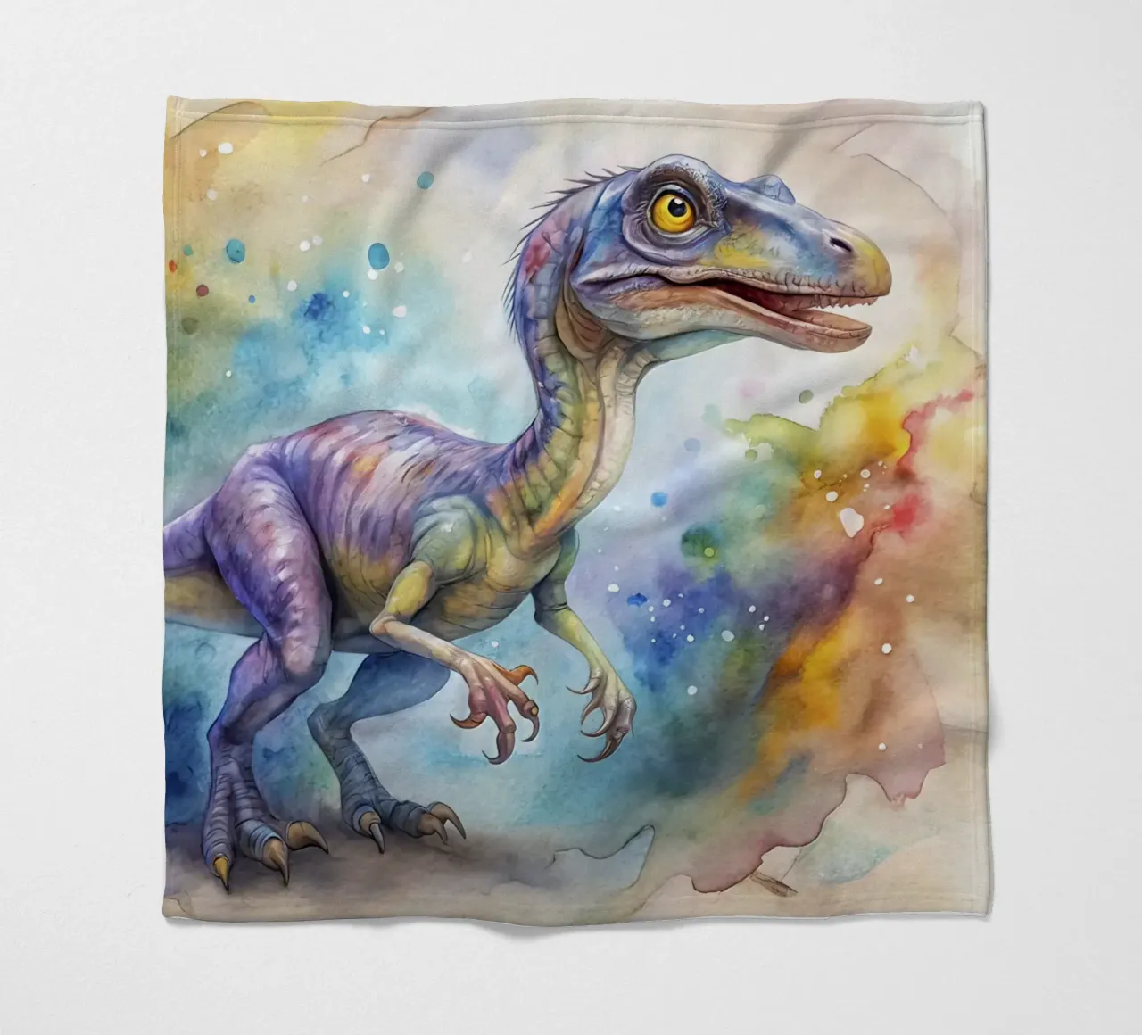 dinosauro velociraptor coperta in pile da 🎁 ARTVI-SHOP