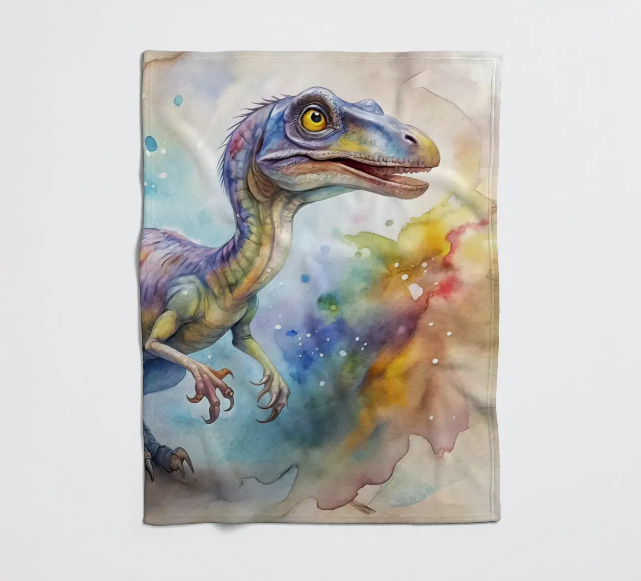 dinosauro velociraptor coperta in pile da 🎁 ARTVI-SHOP