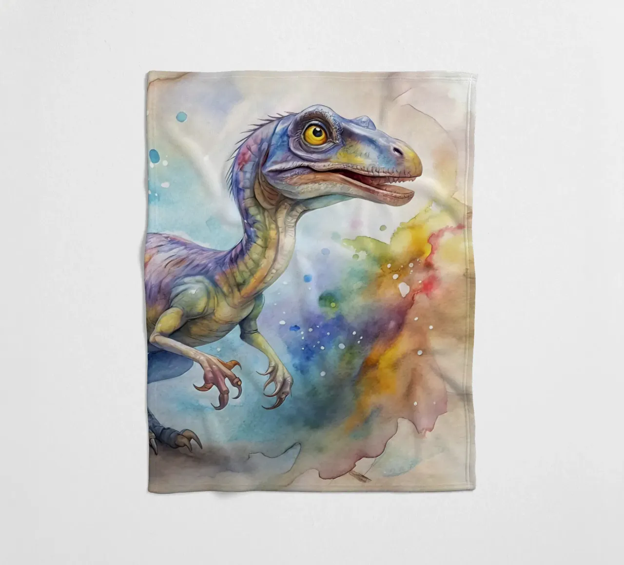 dinosauro velociraptor coperta in pile da 🎁 ARTVI-SHOP