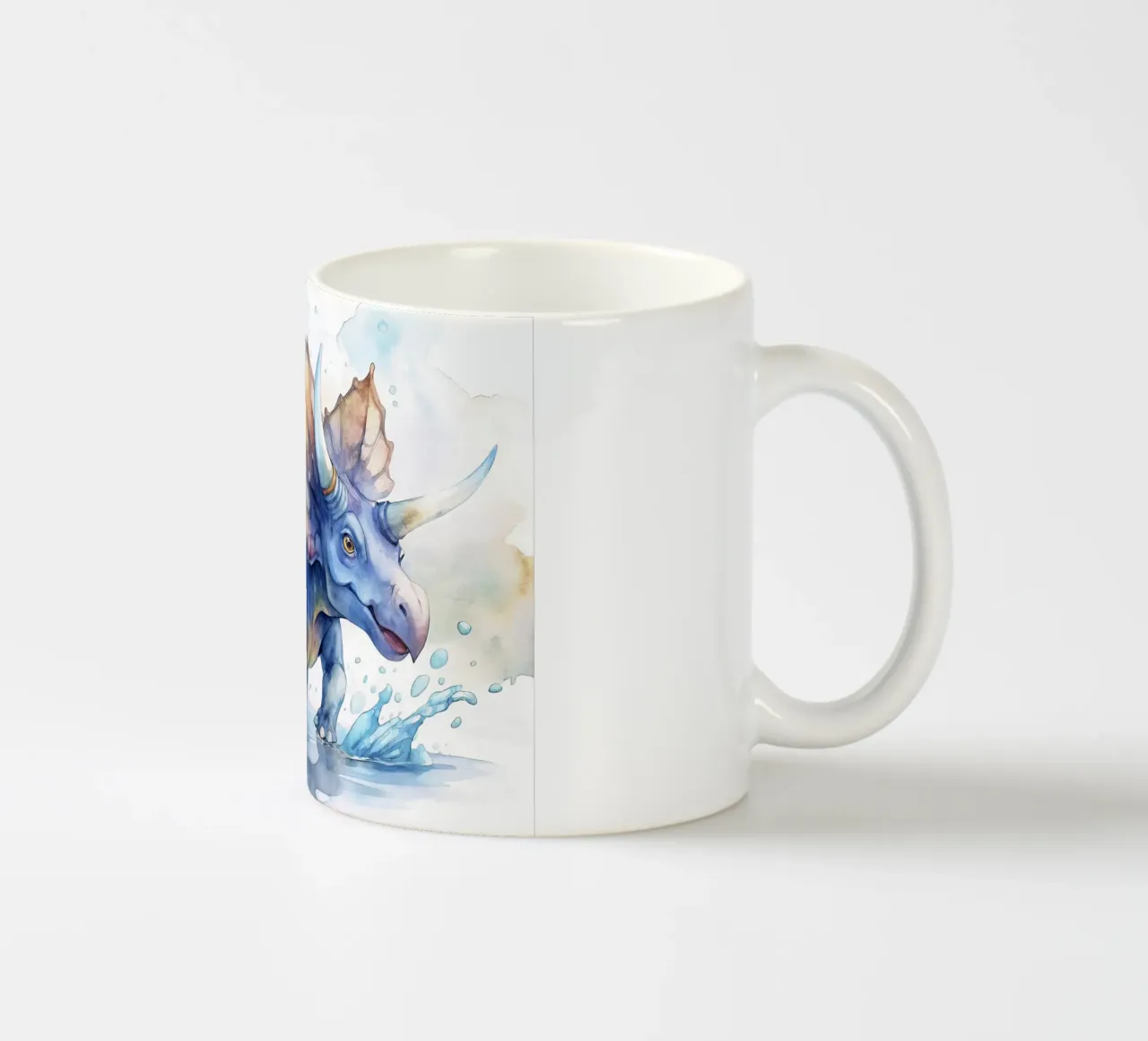 triceratops dinosaur ceramic mug by 🎁 ARTVI-SHOP