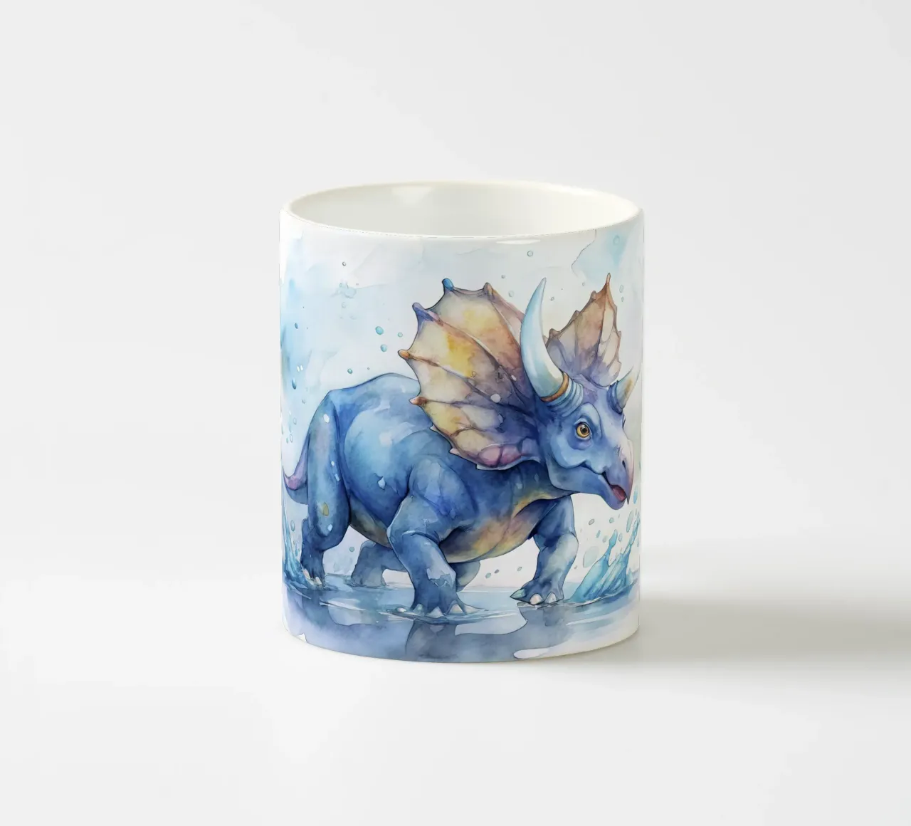 triceratops dinosaur ceramic mug by 🎁 ARTVI-SHOP
