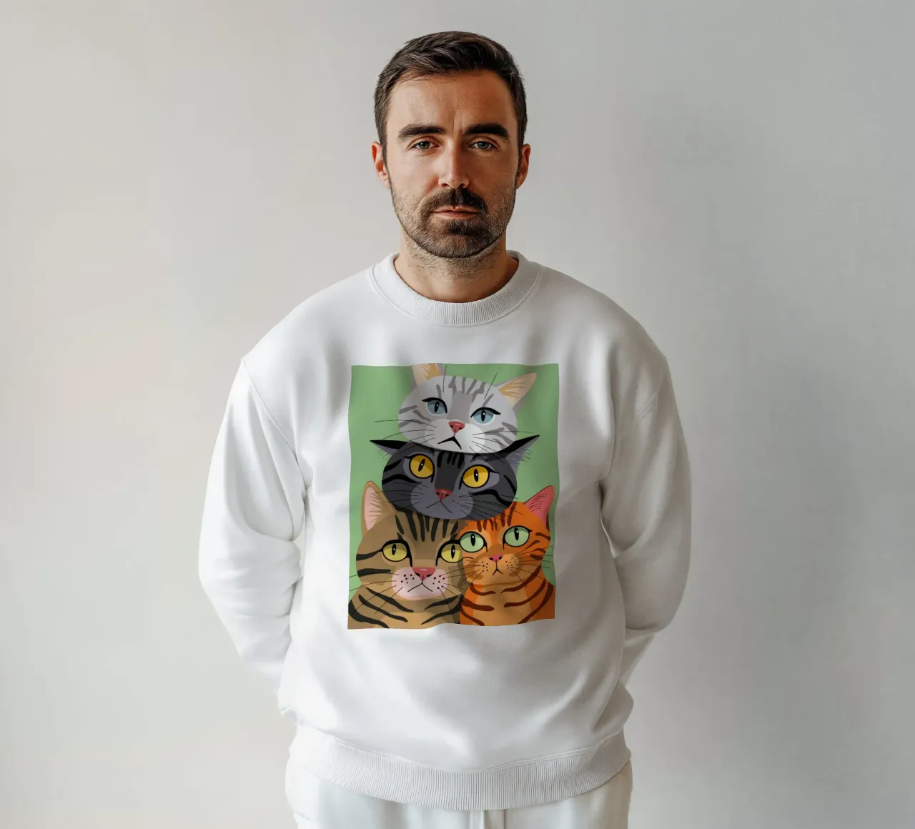 Gatti impilati felpa da Demar Galleria