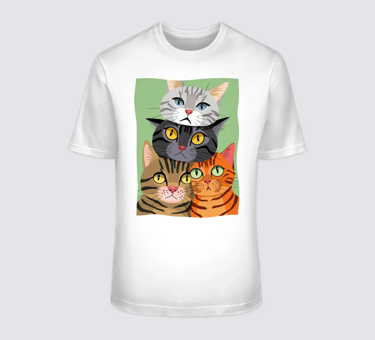 Gatti impilati t-shirt da Demar Galleria