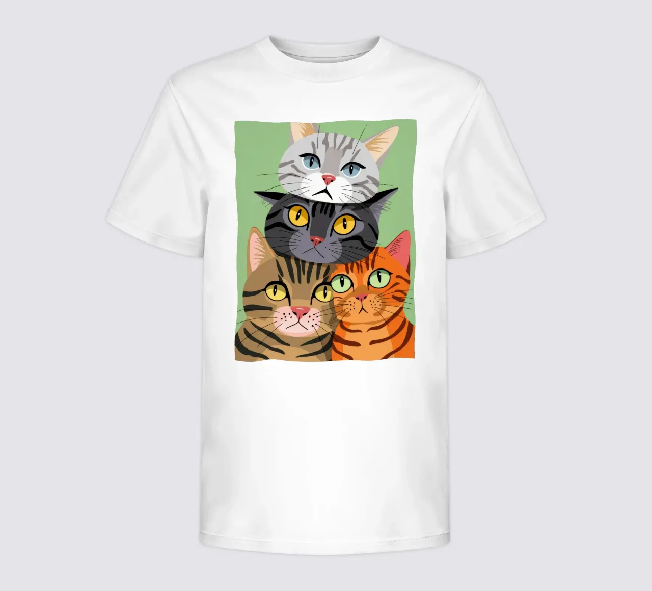 Stacked Cats kids t-shirt by Demar Galleria