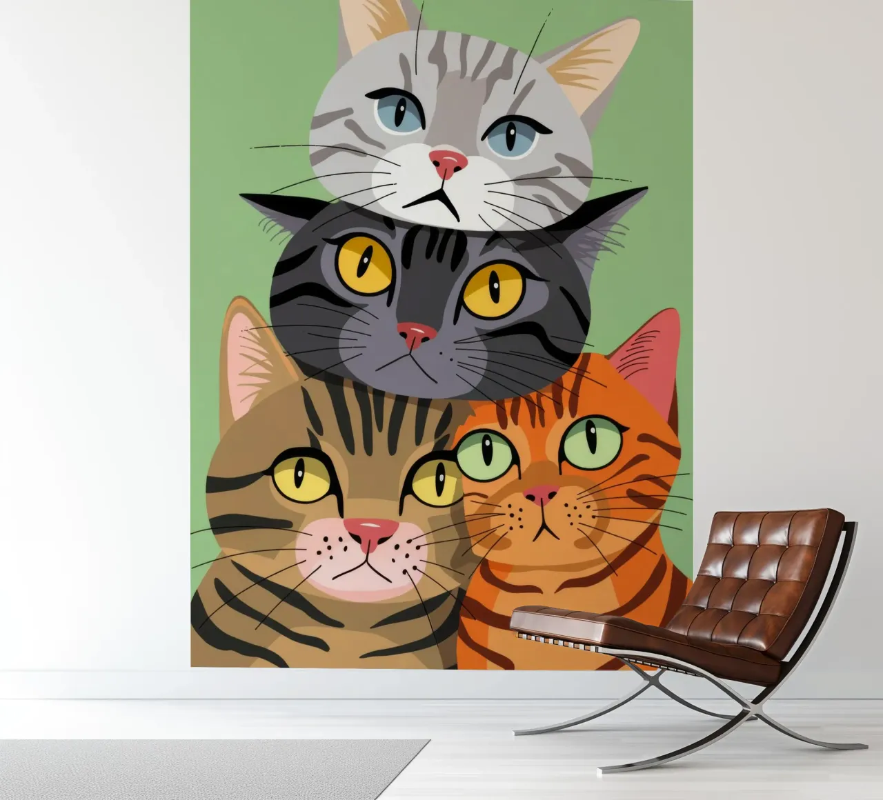 Stacked Cats photo wallpaper by Demar Galleria