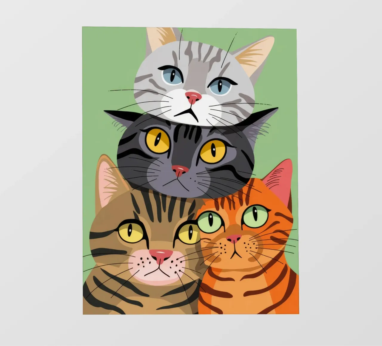 Stacked Cats photo wallpaper by Demar Galleria