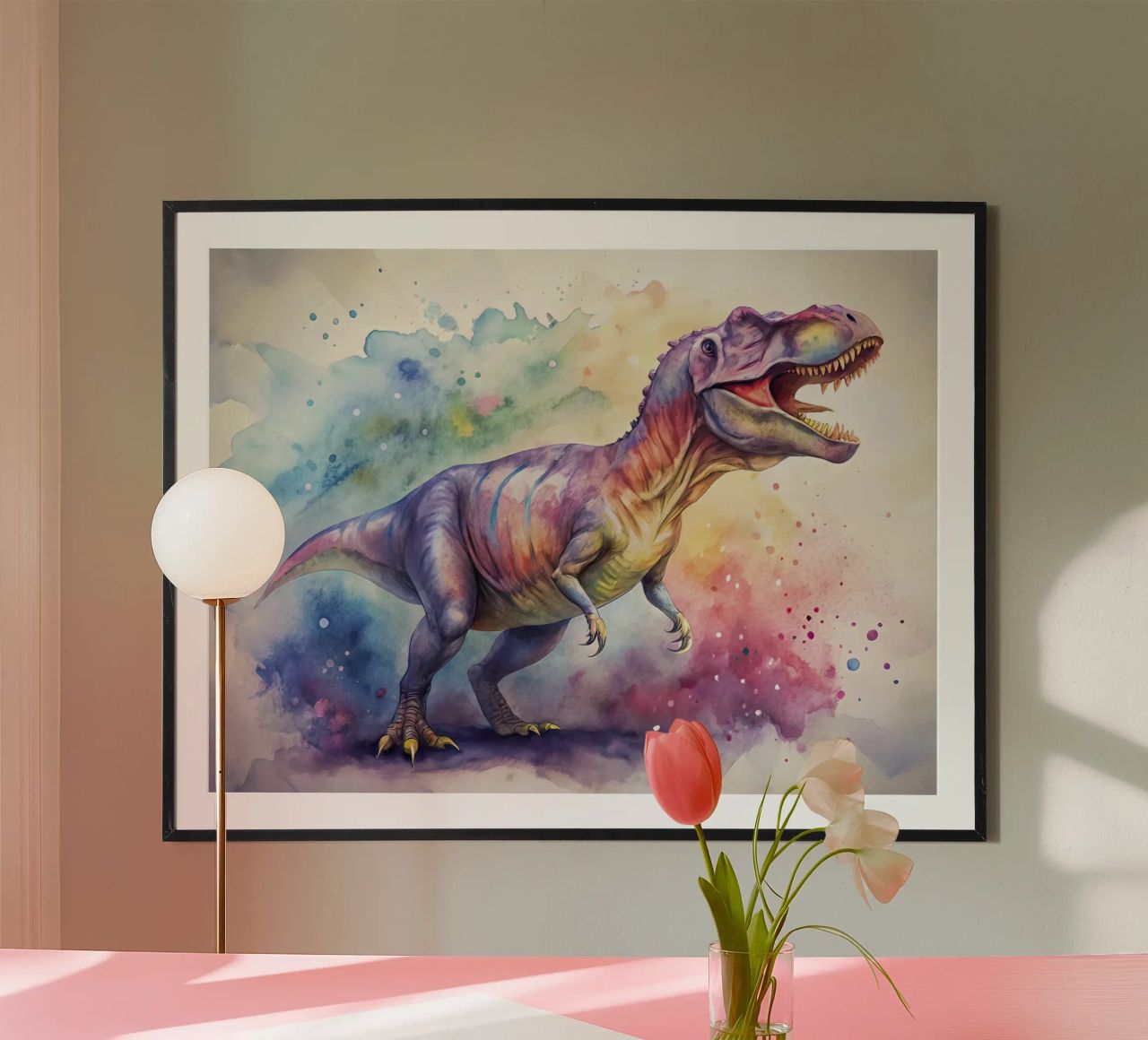 dinosaurio tiranosaurio rex poster de ARTVI-SHOP