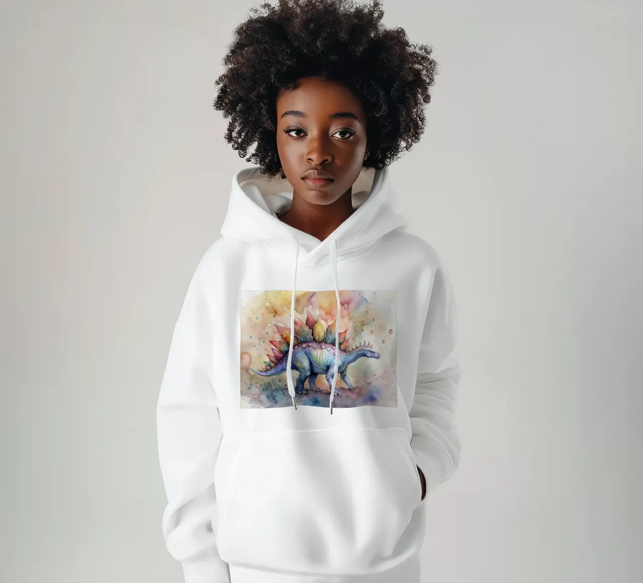 dinosauro stegosauro felpa con cappuccio da ARTVI-SHOP