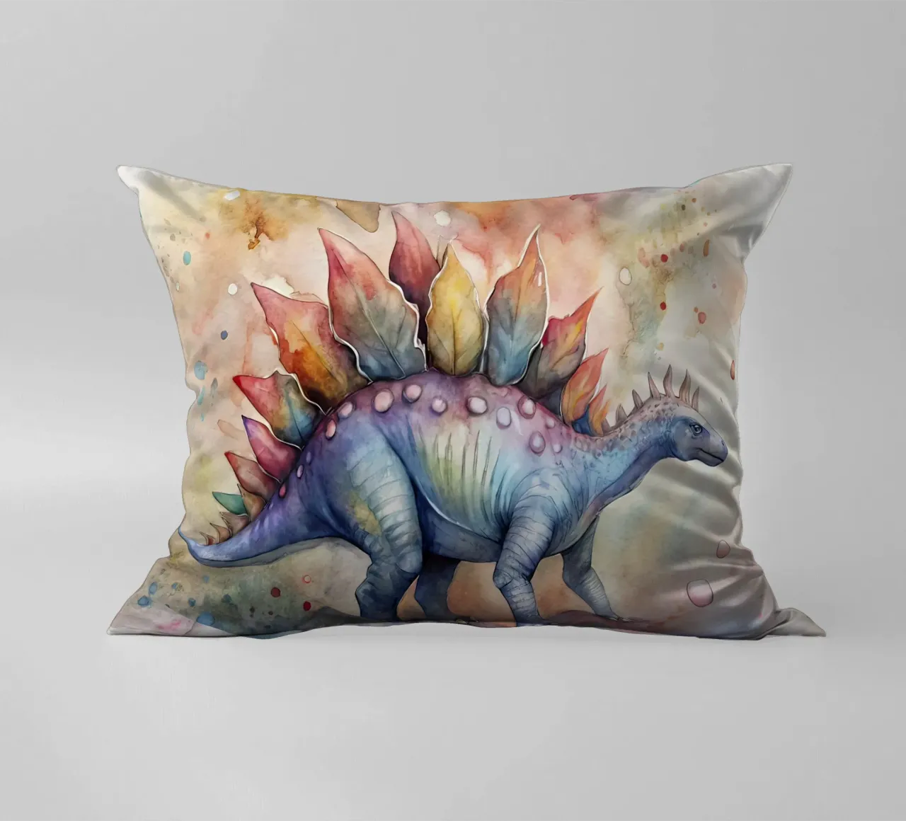 stegosaurus dinosaur decorative cushion by 🎁 ARTVI-SHOP
