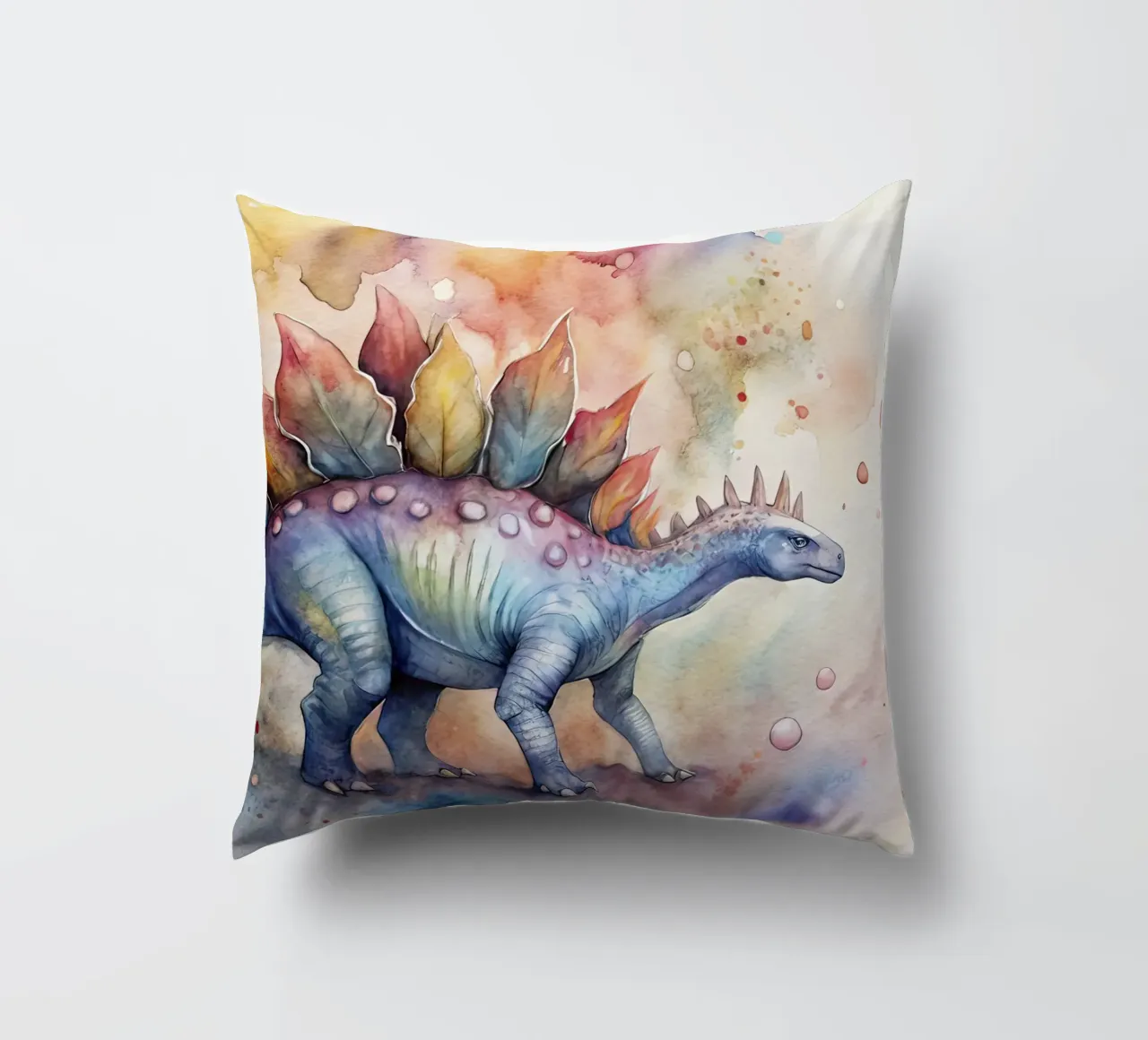 stegosaurus dinosaur decorative cushion by 🎁 ARTVI-SHOP