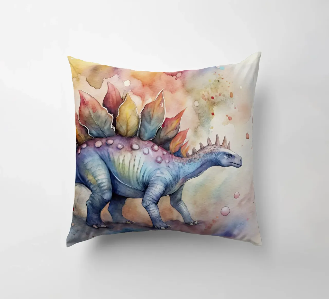 stegosaurus dinosaur decorative cushion by 🎁 ARTVI-SHOP