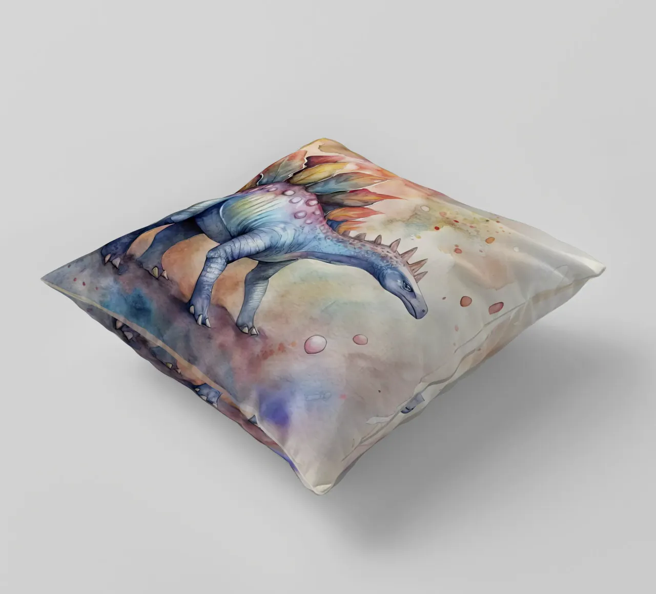 stegosaurus dinosaur decorative cushion by 🎁 ARTVI-SHOP