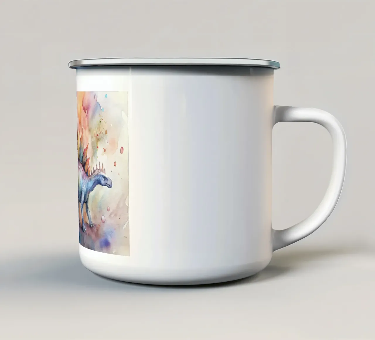dinosauro stegosauro tazza in smalto da ARTVI-SHOP