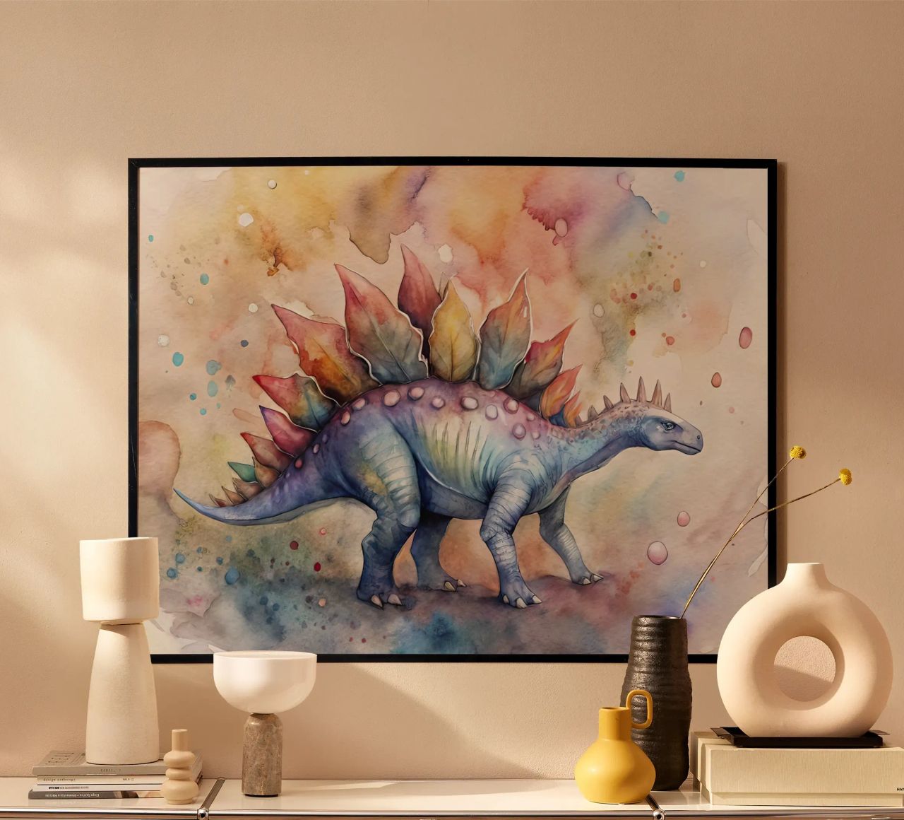 dinosaurio estegosaurio poster de ARTVI-SHOP
