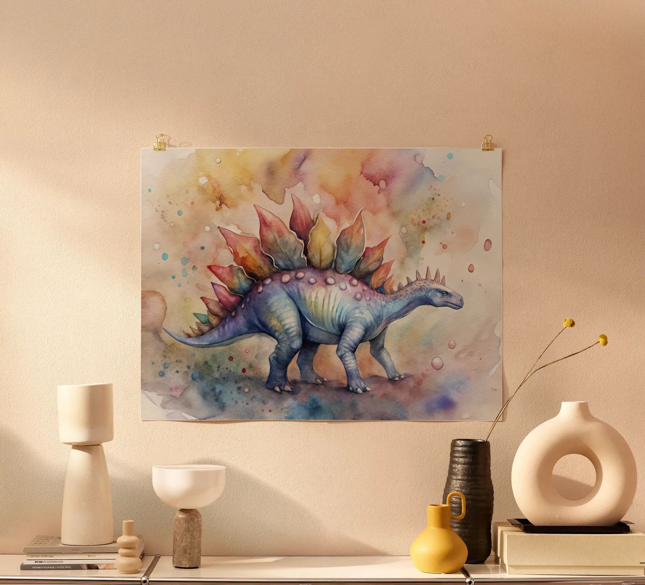 dinosaurio estegosaurio poster de ARTVI-SHOP