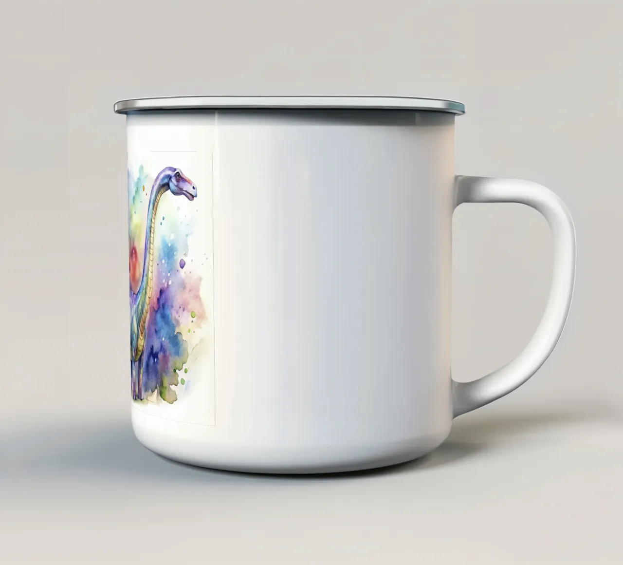 dinosauro brachiosauro tazza in smalto da ARTVI-SHOP