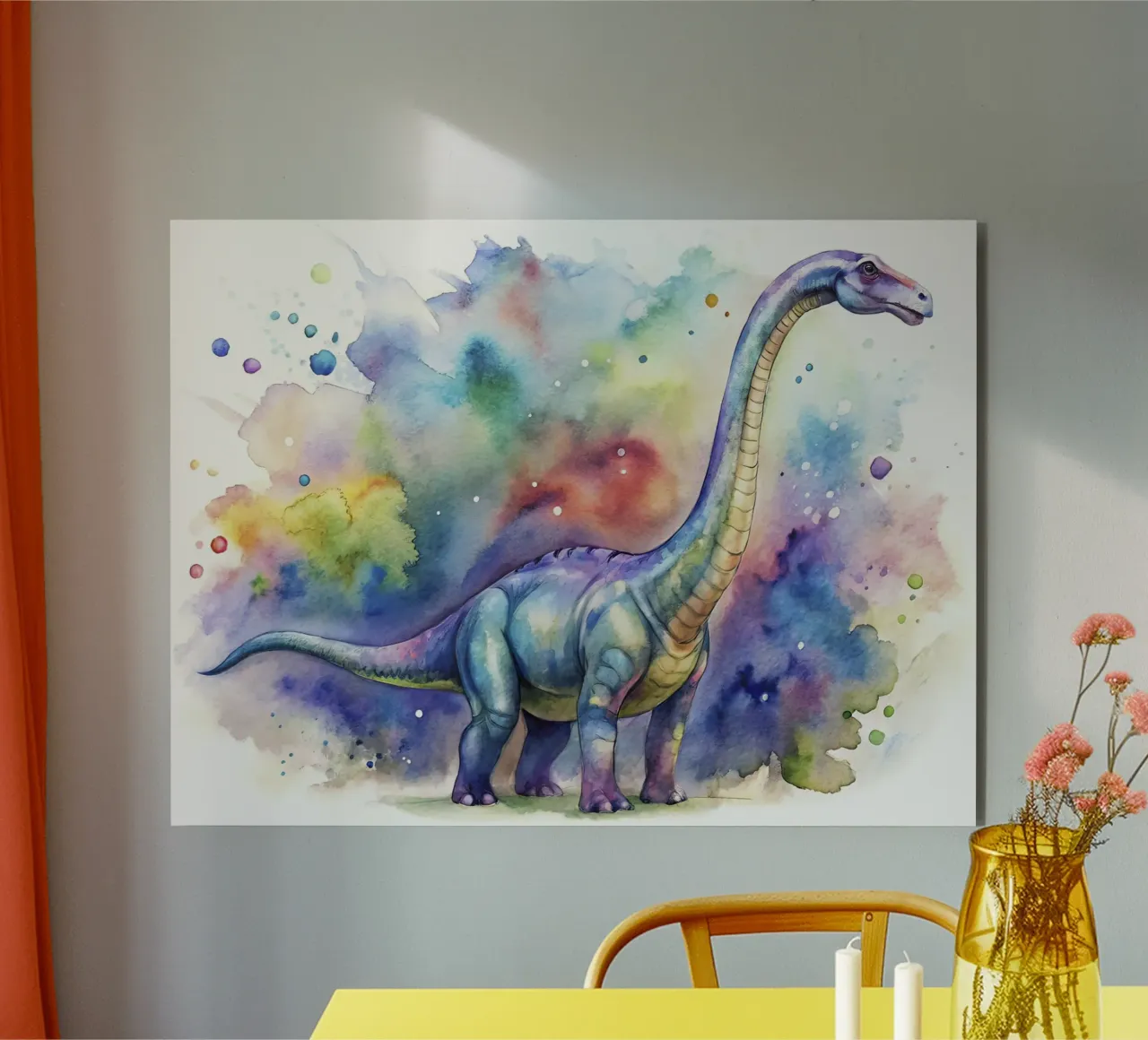 brachiosaurus dinosaur alu-dibond by 🎁 ARTVI-SHOP