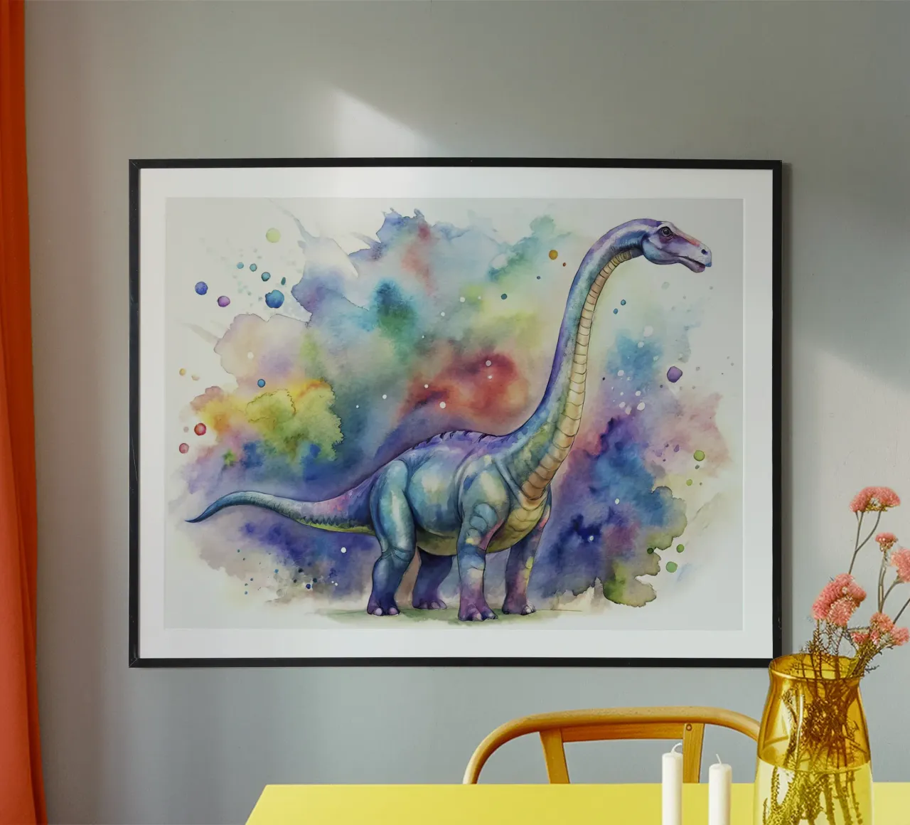 Brachiosaurus-Dinosaurier Hahnemühle von 🎁 ARTVI-SHOP
