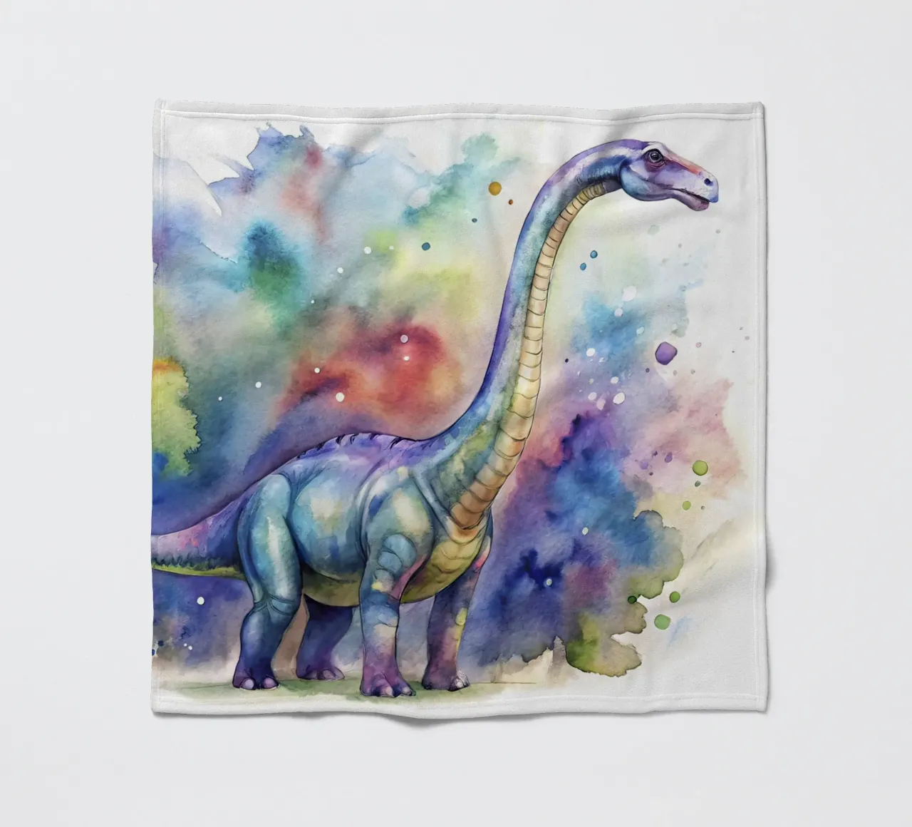 brachiosaurus dinosaur fleece blanket by 🎁 ARTVI-SHOP